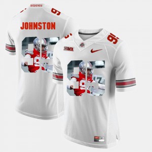 #95 Cameron Johnston OSU Jersey Pictorial Fashion White Mens 605304-560
