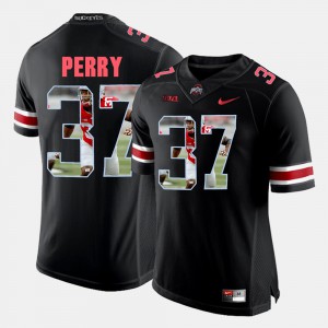 For Men Pictorial Fashion Joshua Perry OSU Jersey #37 Black 926756-817