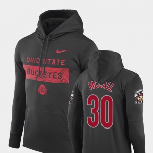 Football Performance Anthracite Demario McCall OSU Hoodie #30 Sideline Seismic For Men 182740-601