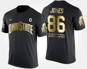 Gold Limited For Men Black Short Sleeve With Message Dre'Mont Jones OSU T-Shirt #86 829964-116