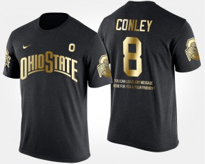 Short Sleeve With Message Men's Gold Limited #8 Black Gareon Conley OSU T-Shirt 616768-886