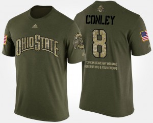 Mens Camo #8 Military Gareon Conley OSU T-Shirt Short Sleeve With Message 518694-285