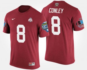 Bowl Game Scarlet Gareon Conley OSU T-Shirt Big Ten Conference Cotton Bowl For Men #8 942558-217