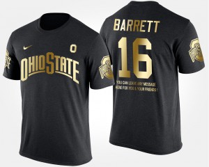 Short Sleeve With Message #16 Gold Limited Men J.T. Barrett OSU T-Shirt Black 224425-506