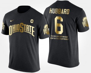 Sam Hubbard OSU T-Shirt Black Short Sleeve With Message #6 Gold Limited For Men's 462457-471