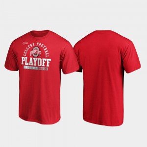 Mens OSU T-Shirt Safety Scarlet 2019 College Football Playoff Bound 170984-994
