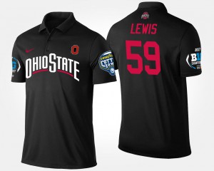 Tyquan Lewis OSU Polo Big Ten Conference Cotton Bowl #59 For Men's Black Bowl Game 713000-798