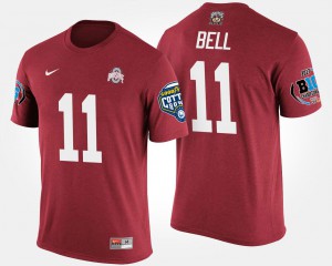 Bowl Game Scarlet Vonn Bell OSU T-Shirt #11 Big Ten Conference Cotton Bowl Mens 781522-166