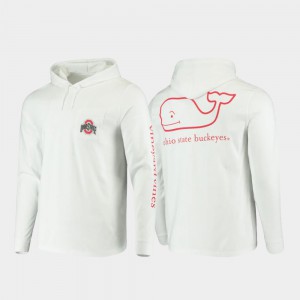Hooded Long Sleeve White OSU T-Shirt Whale Men 892069-274
