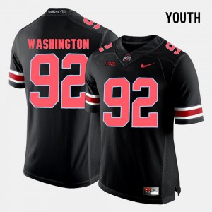 College Football Black Youth(Kids) #92 Adolphus Washington OSU Jersey 658694-434