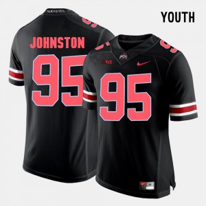 Black College Football Kids Cameron Johnston OSU Jersey #95 798690-711