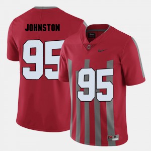 Red Cameron Johnston OSU Jersey College Football #95 Mens 241505-308
