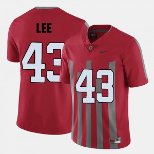 Darron Lee OSU Jersey #43 College Football Men Red 776899-364