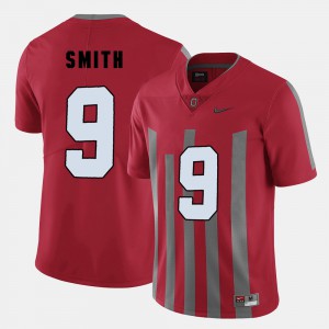 #9 Devin Smith OSU Jersey Men's Red College Football 573819-511
