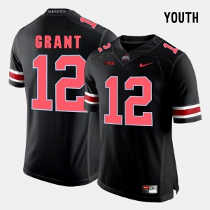 Doran Grant OSU Jersey College Football Youth(Kids) #12 Black 418792-945