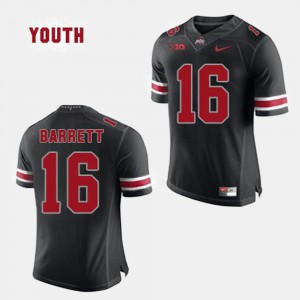 #16 J.T. Barrett OSU Jersey Black Youth(Kids) College Football 205376-665