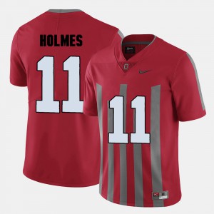 Men College Football Jalyn Holmes OSU Jersey #11 Red 140921-751