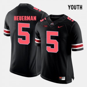 Youth Black Jeff Heuerman OSU Jersey #5 College Football 158100-340