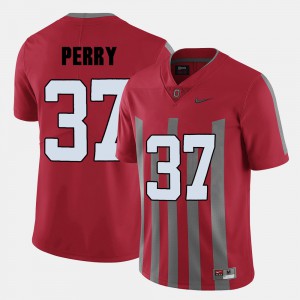 #37 Red College Football Men's Joshua Perry OSU Jersey 861623-624