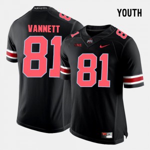 Nick Vannett OSU Jersey Youth College Football Black #81 578694-295