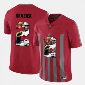 For Men Pictorial Fashion Ryan Shazier OSU Jersey Red #2 786291-682