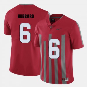 Red #6 College Football Men's Sam Hubbard OSU Jersey 320392-426