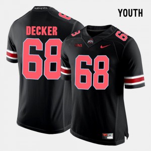#68 College Football Black Taylor Decker OSU Jersey Youth(Kids) 989274-530