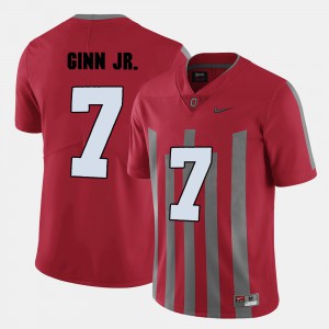 Ted Ginn Jr. OSU Jersey #7 College Football For Men Red 683357-858