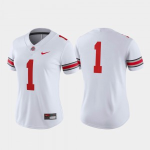 #1 College Football For Women's Game White OSU Jersey 777440-347