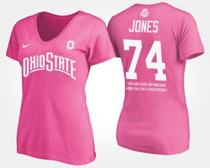 Jamarco Jones OSU T-Shirt #74 Women With Message Pink 435390-212