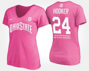 With Message Pink Malik Hooker OSU T-Shirt #24 Womens 352122-547