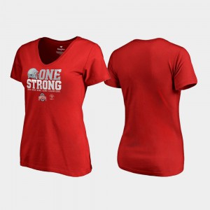 Endaround V-Neck OSU T-Shirt 2019 Rose Bowl Champions Scarlet Women's 481824-173